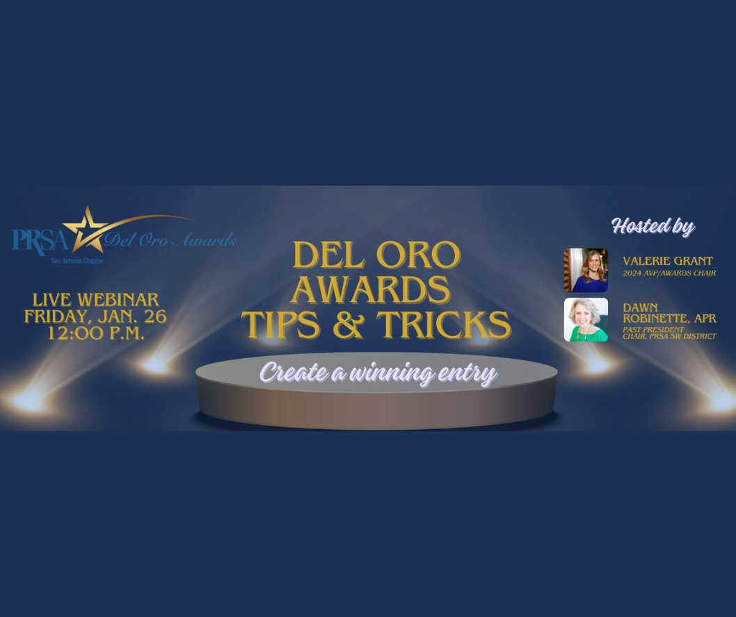 TUNE IN TODAY ⏰ Set your alarms and join us at noon to learn How to Create a Winning Del Oro Awards entry. To join, go to: us02web.zoom.us/j/82506660157?…