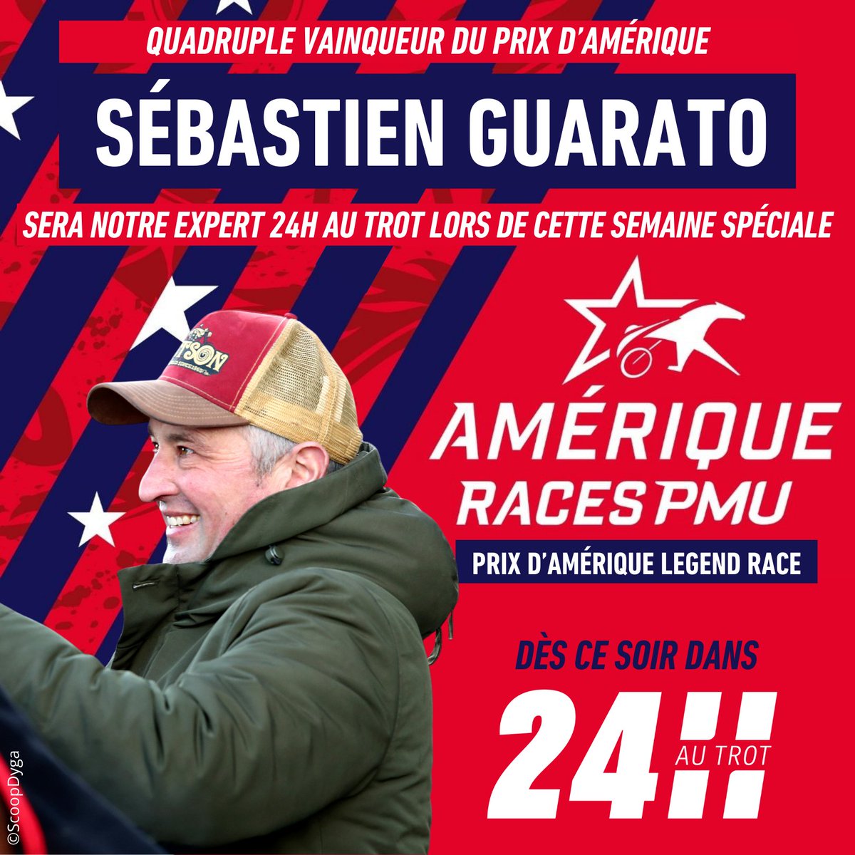 Province Courses / 24H au trot (@provincecourses) on Twitter photo 🚨À lire ce soir dans #24hautrot
L'Amérique à 5️⃣ans par Sébastien Guarato🇺🇸🏆
<a href="/EcurieGuarato/">Ecurie S. Guarato</a> <a href="/BoldEagle_Trot/">🇫🇷𝙱𝙾𝙻𝙳 𝙴𝙰𝙶𝙻𝙴 ♞</a> <a href="/FaceTimeBourbon/">Face Time Bourbon 🐴</a>
<a href="/AmeriqueRaces/">AMÉRIQUE RACES</a> <a href="/LeTrot/">Trotteur Français</a> <a href="/Vincennes_Hippo/">Paris-Vincennes Hippodrome</a> 🚨À lire ce soir dans #24hautrot
L'Amérique à 5️⃣ans par Sébastien Guarato🇺🇸🏆
<a href="/EcurieGuarato/">Ecurie S. Guarato</a> <a href="/BoldEagle_Trot/">🇫🇷𝙱𝙾𝙻𝙳 𝙴𝙰𝙶𝙻𝙴 ♞</a> <a href="/FaceTimeBourbon/">Face Time Bourbon 🐴</a>
<a href="/AmeriqueRaces/">AMÉRIQUE RACES</a> <a href="/LeTrot/">Trotteur Français</a> <a href="/Vincennes_Hippo/">Paris-Vincennes Hippodrome</a>