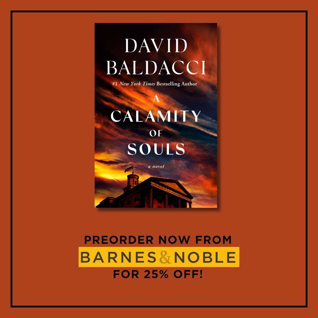 Now through Friday, B&N Rewards Members get 25% off the list price on all preorders, including eBooks & audiobooks. Use coupon code PREORDER25 at checkout for #ACalamityOfSouls!