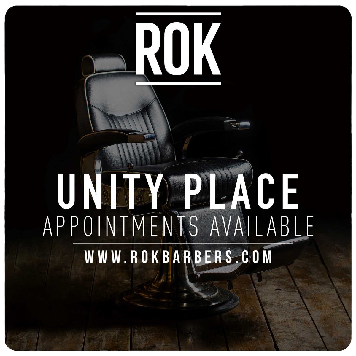 We are thrilled to announce the grand opening of ROK Barbers tomorrow 25 January at Unity Place! 🎉🎉 

Located at the City Side entrance on ground floor, ROK Barbers specialises in top-quality male grooming services ✂️🪒. Make an appointment now at rokbarbers.com.