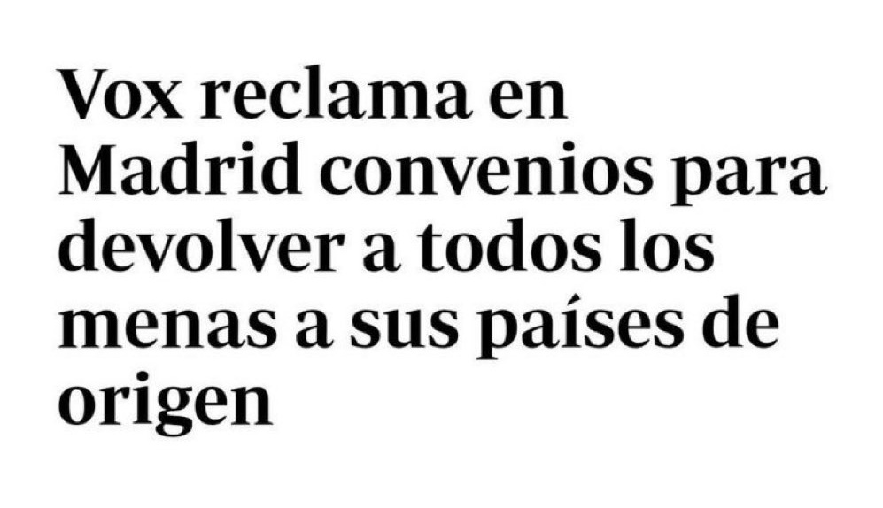 Capitana_espana's tweet photo. Vox reclama devolver a todos los menores extranjeros sin tutela con sus padres...¿Estamos todos de acuerdo, no? https://t.co/wf18E4Tvr1