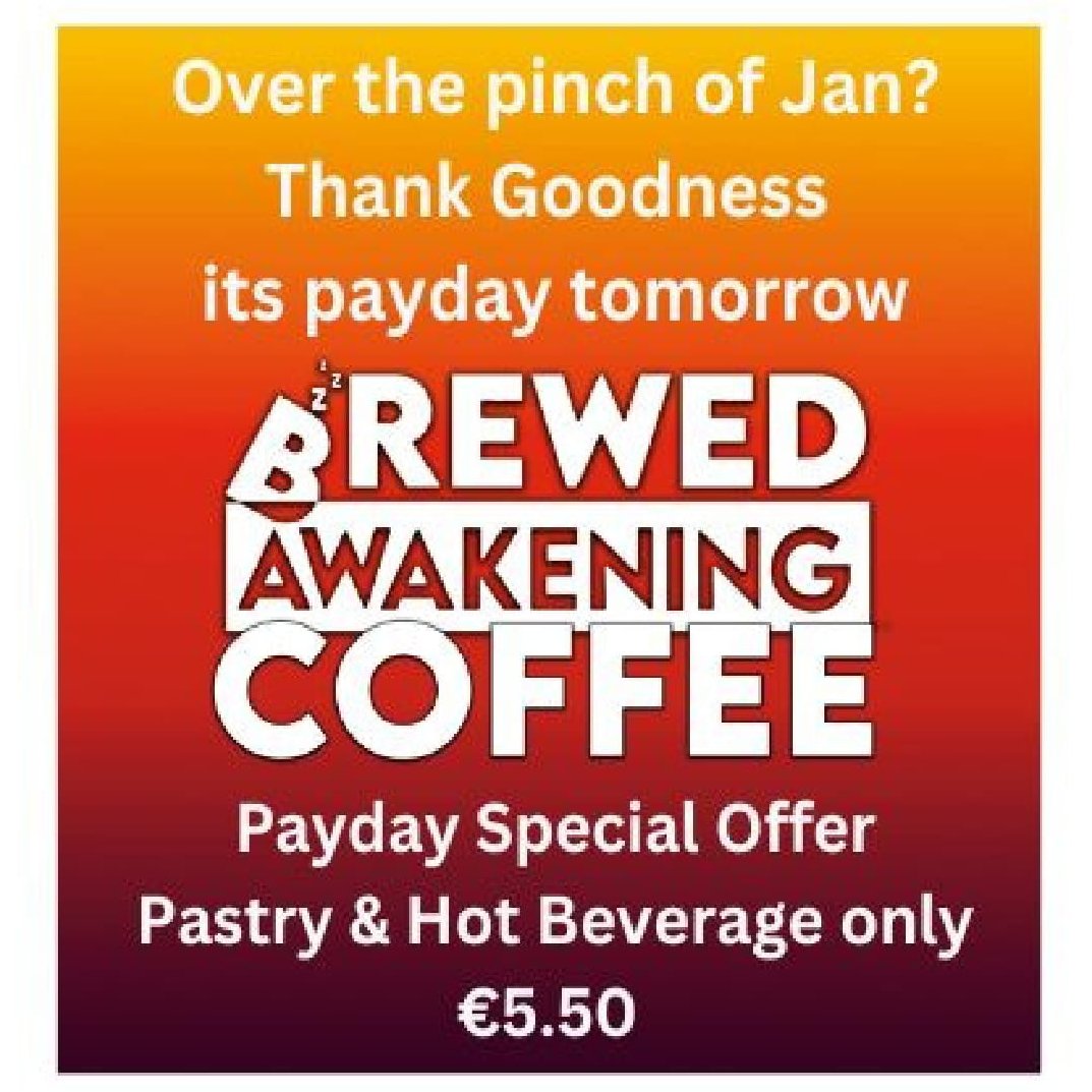 ACDALAllenwood's tweet photo. It's been way too long since a lot of us got paid...🙁
Over the pinch of January??? 🙃
Treat yourself to our Brewed Awakening Coffee 🥰🥰🥰payday special offer...this Thursday Jan 25
🥐🥐🥐🥐☕️☕️☕️ https://t.co/1Y2zdsgQPx