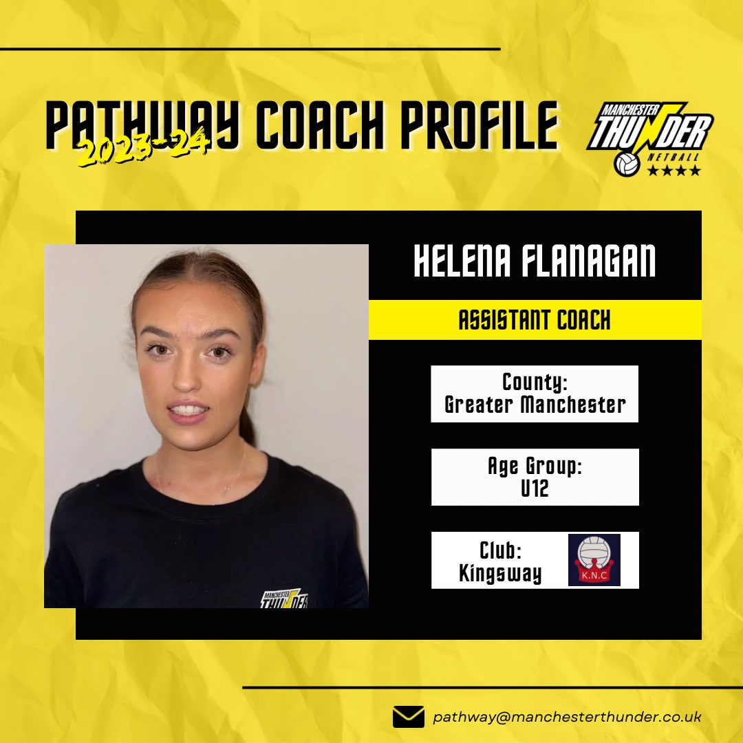 thundernetball's tweet image. The U12s @ThunderPathway will be lead by Head Coach, Sophie Austin and Assistant Coaches, Phil Owen, Helena Flanagan and Alicia Johnson 🖤💛

Looking strong👍