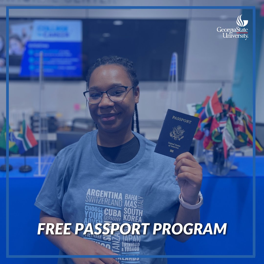 Georgia State receives recognition for it's award-winning Free Passport Program from @insidehighered. The program removes barriers to studying abroad by covering costs of a passport for U.S. citizens applying for their first passport. Read the article: t.gsu.edu/3SuTcLh