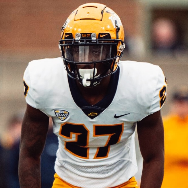 Toledo CB Quinyon Mitchell over the past two seasons: 🔒 95.1 PFF Grade (1st) 🔒 6 Interceptions 🔒 27 Pass Breakups 🔒 40% Allowed Completion Rate 🔒 42.5 Passer Rating Allowed