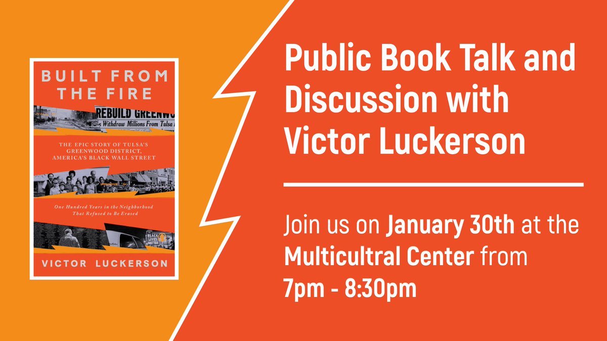 University of Arkansas Libraries (@uarklibraries) on Twitter photo Join <a href="/uark_mc/">Center for Multicultural and Diversity Education</a> for a discussion with author <a href="/VLuck/">Victor Luck</a> from 7-8:30 p.m. Tuesday, Jan. 30 in ARKU 404. #UARK Join <a href="/uark_mc/">Center for Multicultural and Diversity Education</a> for a discussion with author <a href="/VLuck/">Victor Luck</a> from 7-8:30 p.m. Tuesday, Jan. 30 in ARKU 404. #UARK