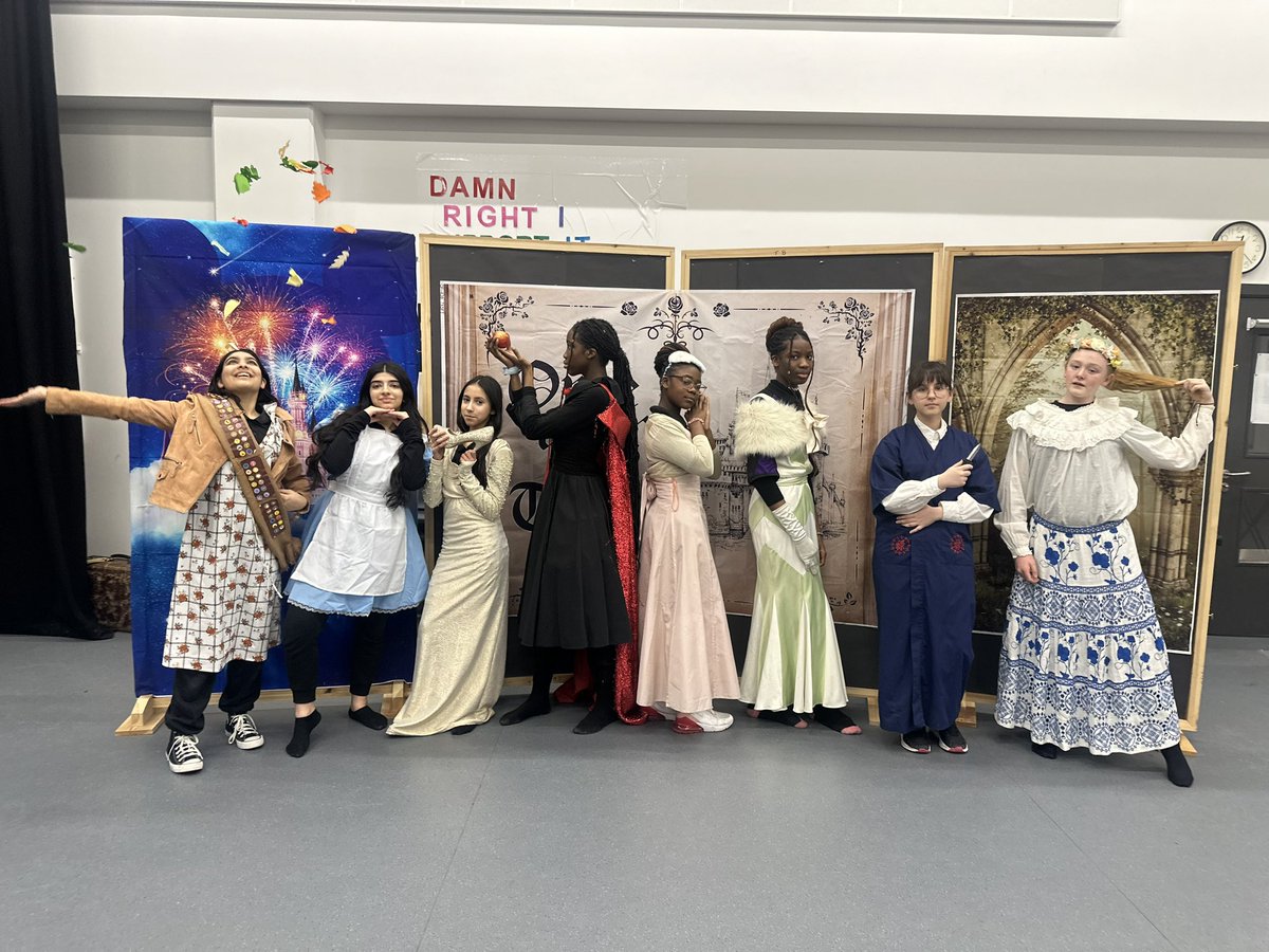 Some of the amazing cast of Disenchanted the Musical during their 8 hour rehearsal today,  ahead of their show in one month!