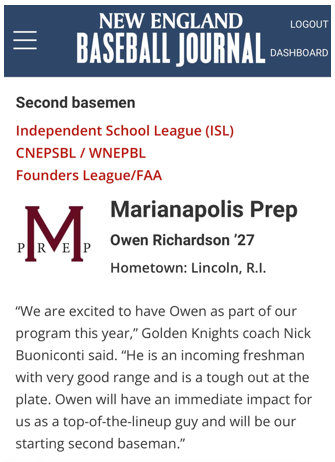 MPREP Baseball tweet media