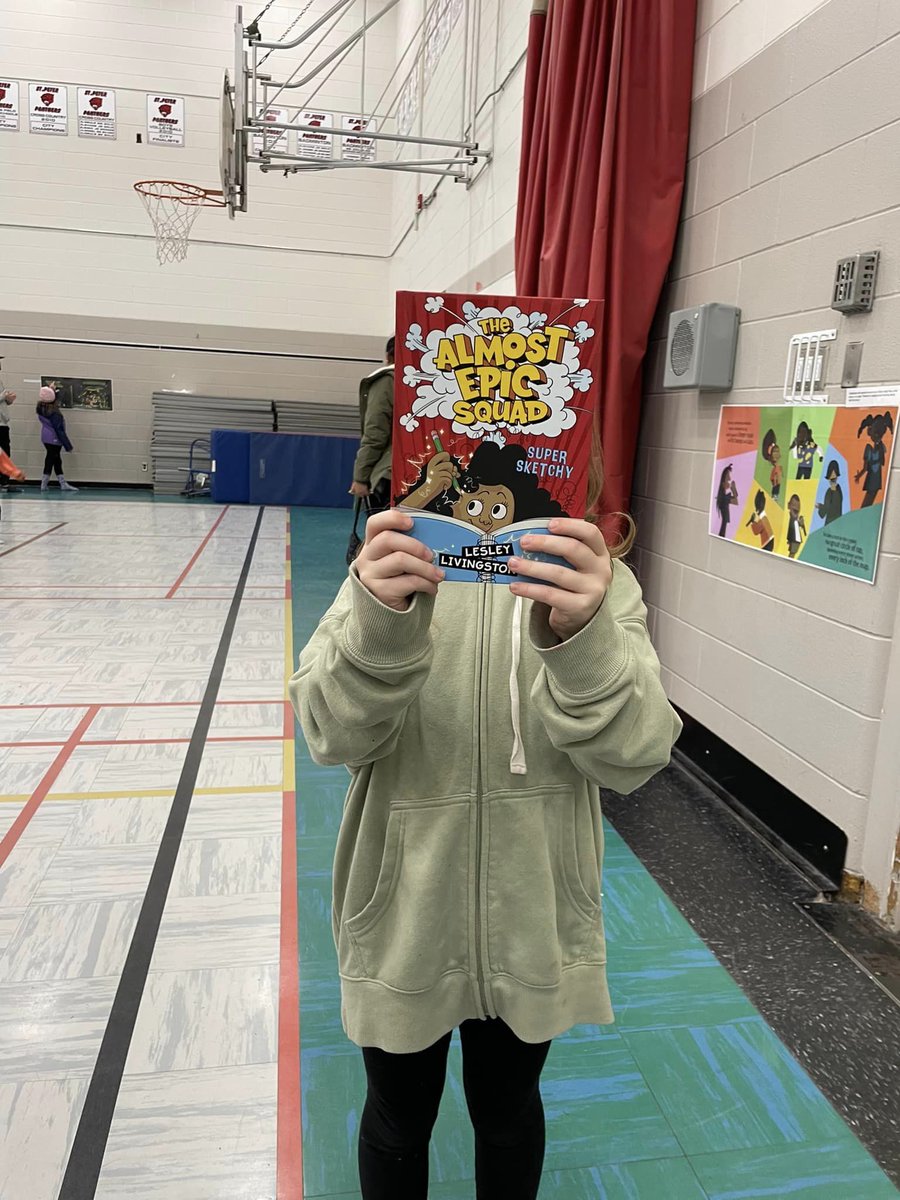 UnitedWayRegina's tweet photo. Family Literacy Week was kicked off with rhythm and rhyme at @rcsd_StPeter. Families enjoyed the Storywalk featuring 'Welcome to the Cypher' by @KhodiDill and illustrated by @rajieee_, choosing new books for their home libraries! TY for the invite, St. Peter Panthers! #FamLitHub https://t.co/PRbrOCLUTc