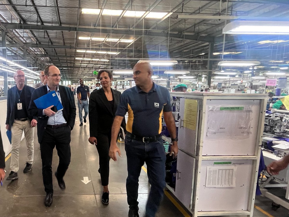 The <a href="/Sida/">Sida</a> 🇸🇪DG <a href="/JakobGranit/">Jakob Granit</a> during the visit observed improvements in one of the garment factories in Hawassa 🇪🇹 around:

⚖️Compliance with Labour Law &amp; <a href="/ILO/">International Labour Organization</a>'s International Labour Standards
⛑️Occupational safety &amp; health
👩‍🏫Knowledge transfer and
⚧️ Women's leadership development