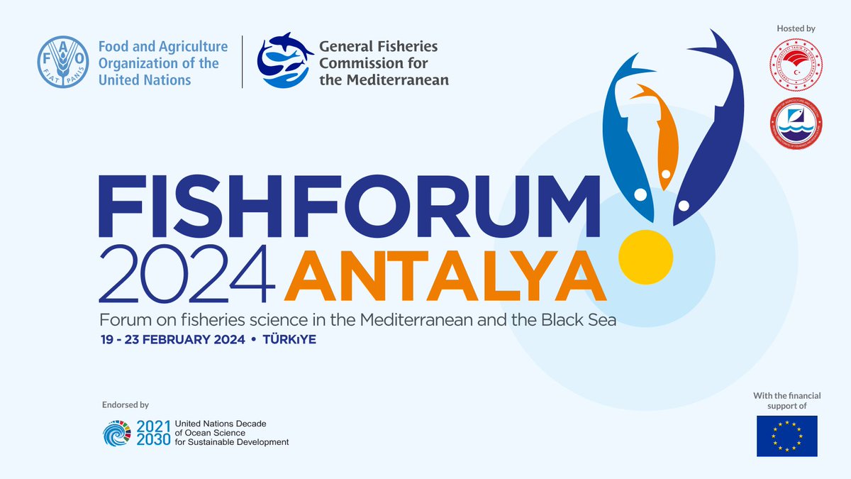 📢 Exciting news! 

#FishForum2024 is around the corner and the programme is now available.
gfcmsitestorage.blob.core.windows.net/website/FishFo…

🐟 Get ready for insightful discussions with fisheries experts from around the world.
All logistical details are available here:
fao.org/gfcm/fishforum…