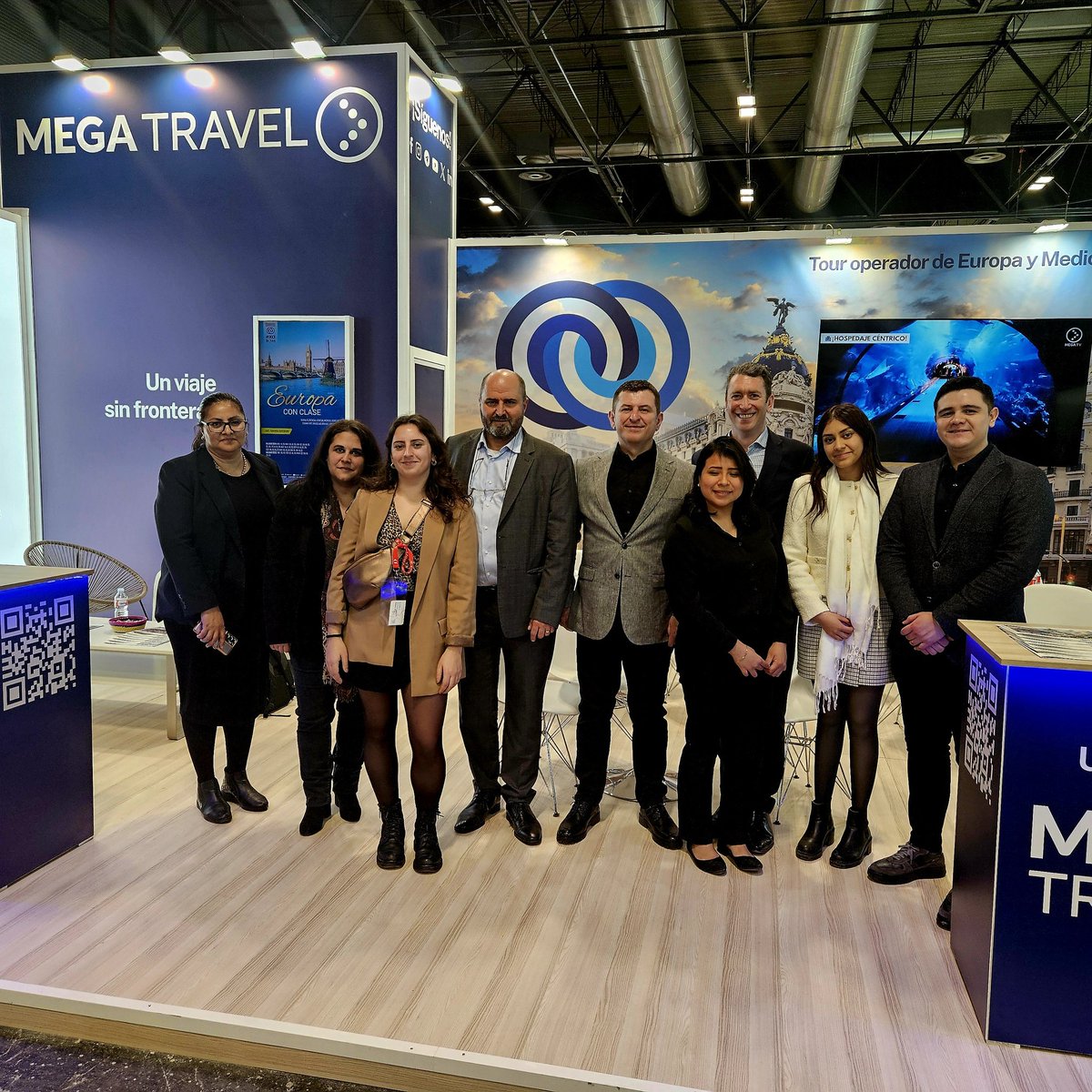 eyilmaz_mx's tweet photo. The "Mega" Team at #FITUR
#Madrid #Espana #Europa 🇪🇸🇪🇺
@MegaTravel_MX @Exa_Travel https://t.co/JPxoAgMtBH