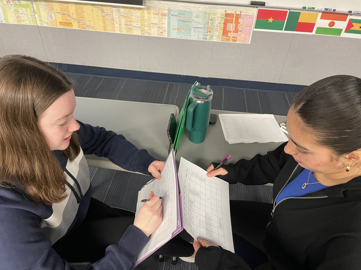 Mme_Duncan's tweet photo. French 2 students practicing passé composé past participles with battleship! @OlatheWl @OlatheSouthHS https://t.co/RxVz6n5JYU