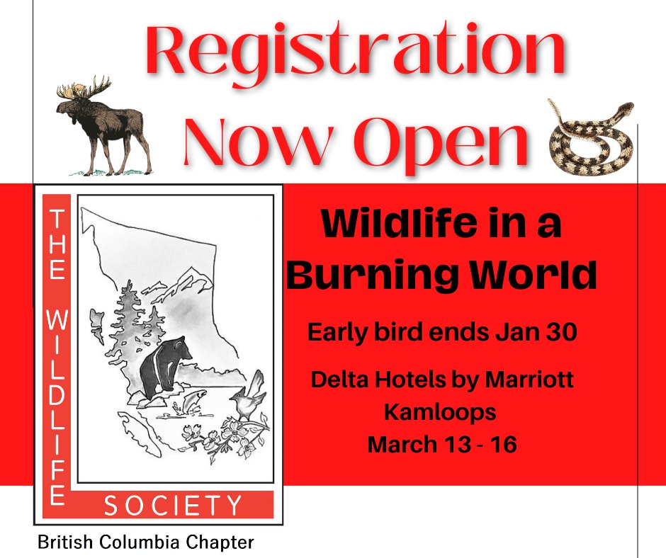 Check your email for your presentation acceptance and register now bctws.ca/events.html