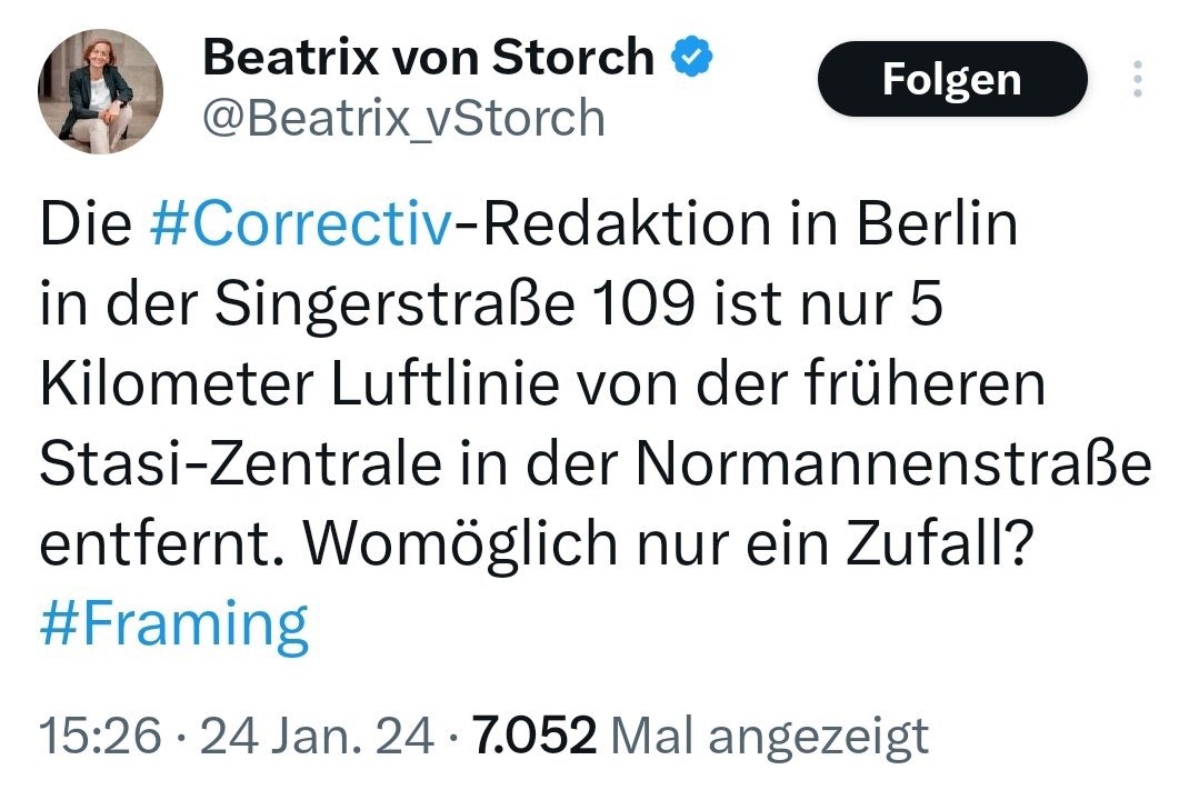 Die #AfD-Zentrale in Berlin in der Schillstraße 9 10785 Berlin  ist nur 2.5 Kilometer Luftlinie von der früheren GESTAPO-Zentrale in der Niederkirchnerstraße entfernt. Womöglich nur ein Zufall?
#Framing