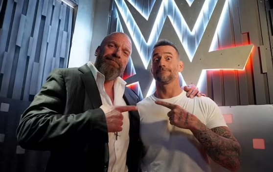 JeopardyJesseC's tweet photo. Who did it better? Are @TripleH and @CMPunk too scared to face this newest upstart tag team of Double Jeopardy. Watch how @KenJennings and I handle ourselves on @Jeopardy February 5. Then tune into @WWE  Monday Night Raw afterward!

Check your local listings for start time. https://t.co/qoJ7YdymXM