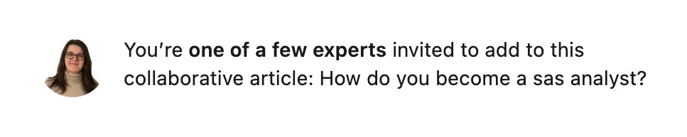 I wear my SASsy cap for expert insights. Accepted payment method: Premium subscription credits! No more freebies!