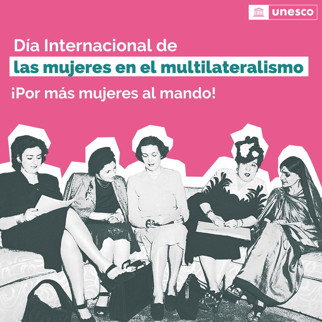 Sólo 28 mujeres son jefas de Estado y/o de gobierno en todo el mundo. En este Día de las #MujeresEnElMultilateralismo, la @UNESCO_es pide mayor representación de las mujeres en la toma de decisiones para lograr un futuro más igualitario. unesco.org/es/days/women-…