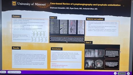 MizzouRadRes (@mizzouradres) on Twitter photo Check out the great work on Lymphangiography and Lymphatic Embolization that Shahrzad Azizaddini MD (<a href="/Shahrzad_a1368/">Shahrzad Azizaddini</a>) and the #IRad group is doing at <a href="/Mizzou/">Mizzou</a>! Make sure you stop by!
#ISET2024 #radxx #RadEd <a href="/bhat_ambarish/">Ambarish Bhat</a> Check out the great work on Lymphangiography and Lymphatic Embolization that Shahrzad Azizaddini MD (<a href="/Shahrzad_a1368/">Shahrzad Azizaddini</a>) and the #IRad group is doing at <a href="/Mizzou/">Mizzou</a>! Make sure you stop by!
#ISET2024 #radxx #RadEd <a href="/bhat_ambarish/">Ambarish Bhat</a>
