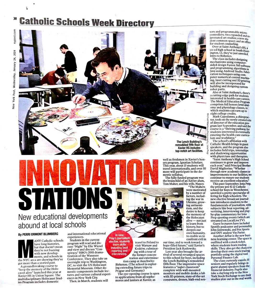 Xavier High School tweet media