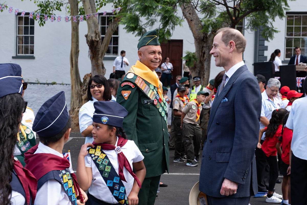 A sunny Jamestown was packed full of people earlier today to see the Duke of Edinburgh on his first visit to St Helena