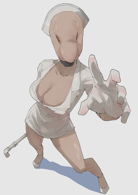 バブルヘッドナース 描きました 