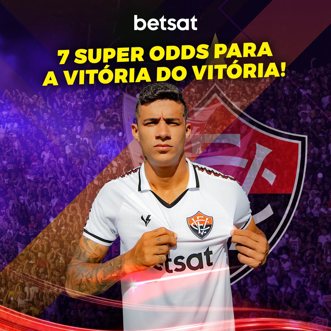 BetsatBrasil's tweet image. Quer Super Odd pro jogo do Leão de HOJE? 🔥 
Então toma ai logo 7! (SIM, SETE!) 
Só a Vitória interessa! Todas as Super Odds são na Vitória do Vitória! 🔴⚫ 
#Betsat #SuperOdds #Vitória #PegaLeão 🦁