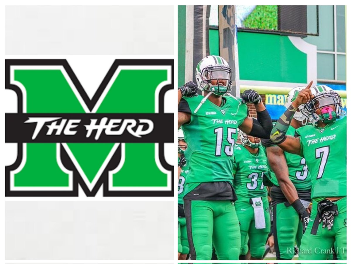 Had a great conversation with @CoachHuff @Coach_Crill and I'm blessed to receive a D1 offer from Marshall University! @HerdFB @CoachJames90 @StrengthbyStaff @charchristfb @pepman704 @charlottepreps @PrepRedzoneNC @NCHSBlueSheet @RivalsFriedman @MohrRecruiting