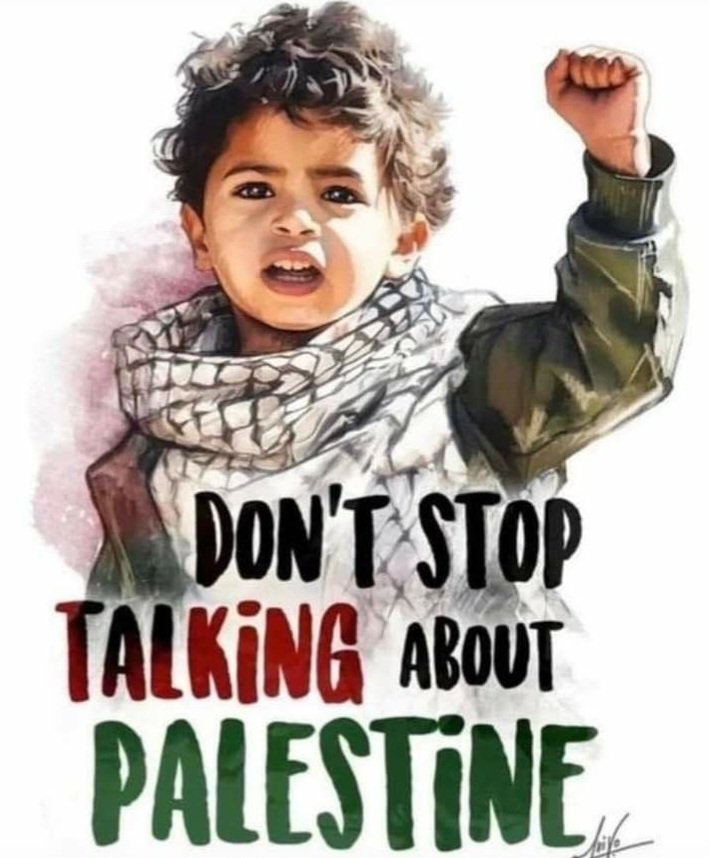 'Filistin Hakkında konuşmayı bırakma ... '