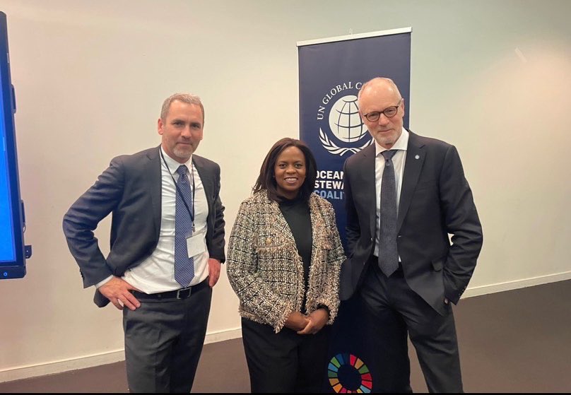Sanda Ojiambo (@sandaojiambo) on Twitter photo Many thanks to my colleagues from the UN <a href="/globalcompact/">UN Global Compact</a> Ocean Stewardship Coalition for their work.
Insightful dialogue last night on advancing ocean protection and sustainable ocean investment. Many thanks to my colleagues from the UN <a href="/globalcompact/">UN Global Compact</a> Ocean Stewardship Coalition for their work.
Insightful dialogue last night on advancing ocean protection and sustainable ocean investment.