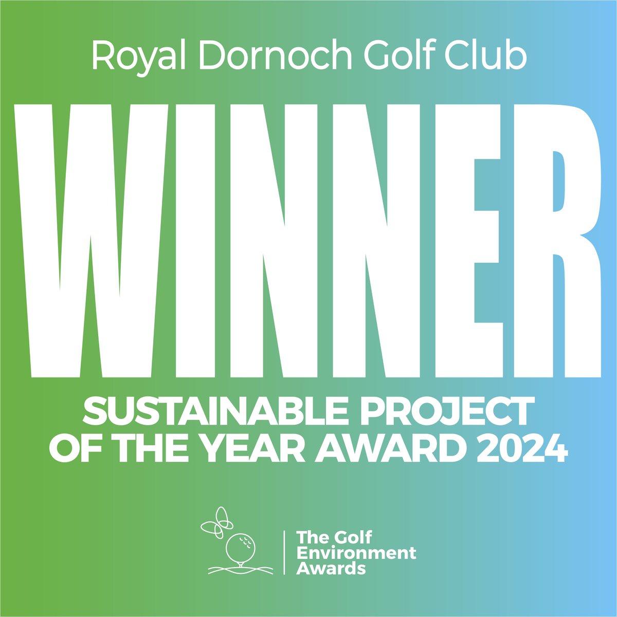 Congratulations to <a href="/RoyalDornochGC/">Royal Dornoch</a> for winning Sustainability Project of the Year award, presented by Lee Kirstensen from <a href="/jacobsenturf/">Jacobsen Turf</a>

Awarded to golf clubs who have implemented a successful sustainable project, with clear objectives and targets.  Well done! 👏