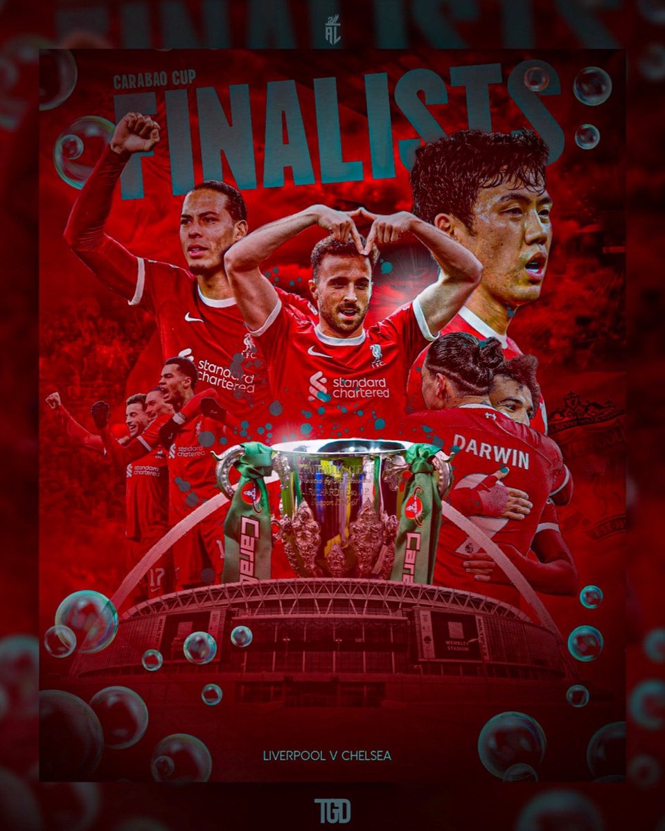 AnythingLFC_'s tweet photo. 𝑾𝑬 𝑨𝑹𝑬 𝑯𝑬𝑨𝑫𝑰𝑵𝑮 𝑻𝑶 𝑾𝑬𝑴𝑩𝑳𝑬𝒀

𝑾𝑬’𝑽𝑬 𝑫𝑶𝑵𝑬 𝑰𝑻

Liverpool have reached the 23/24 #CarabaoCupFinal 

#LFC | #CarabaoCup | #AnfieldSouth https://t.co/hfHIk26ygn