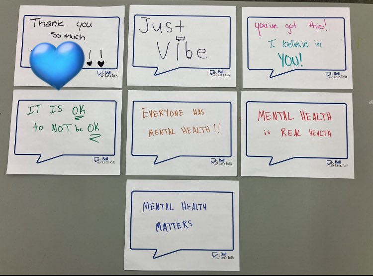 RR Youth spent time together learning about @Bell_LetsTalk day! We reflected and asked ourselves #WhatWillYouDoForMentalHealthToday 
#LetsTalk 🗣️ 
#HereWithYou 💙💜  
#YOUTHMatter 🫶
#RebelStrong 💪