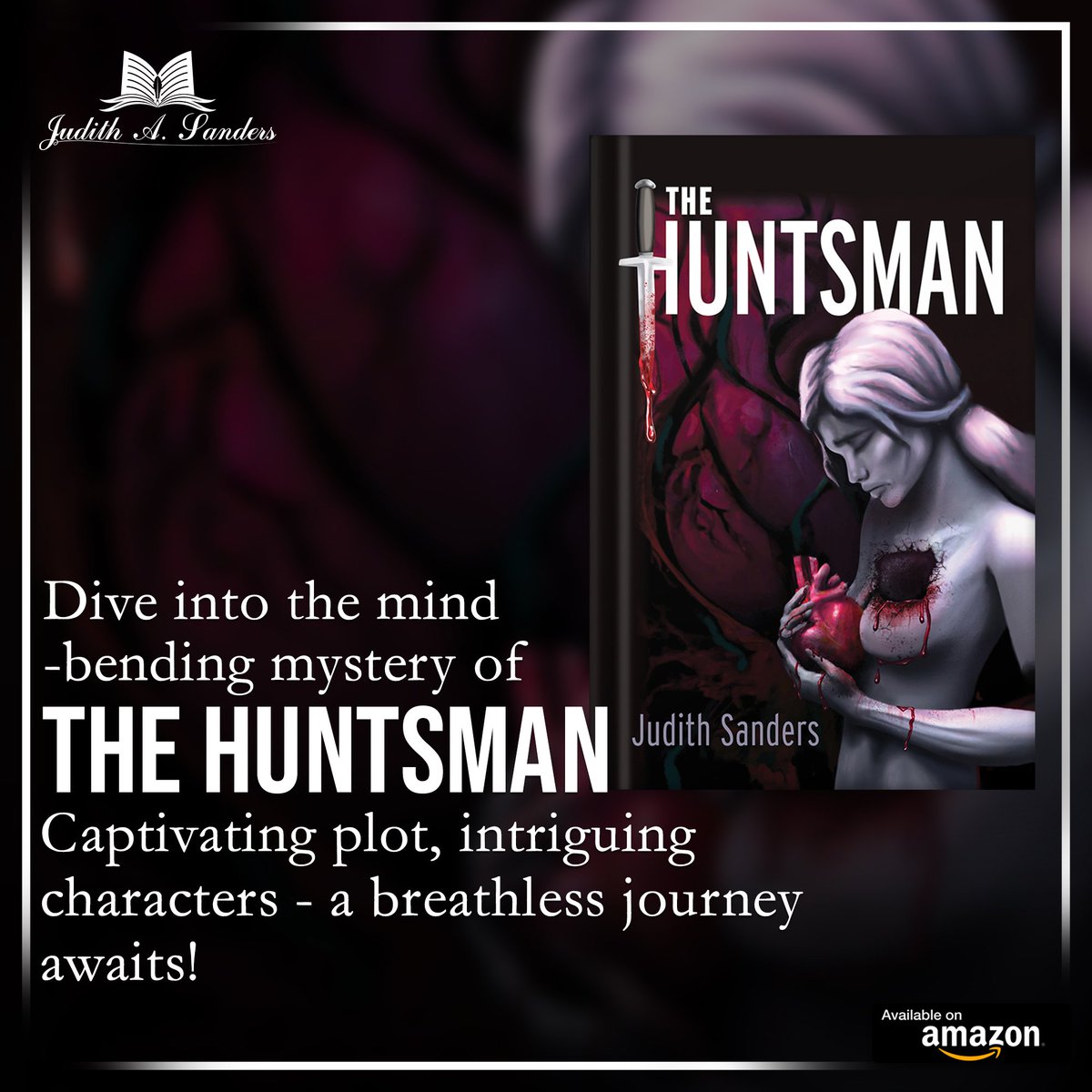 judithasanders's tweet photo. "Dive into the mind-bending mystery of 'The Huntsman.' With a captivating plot and intriguing characters, this murder mystery will leave you breathless. Grab your copy from Amazon today and prepare for an unforgettable journey.
https://t.co/JhRJtV7FmY "
#authorssupportingauthors https://t.co/HvOYgGfHat
