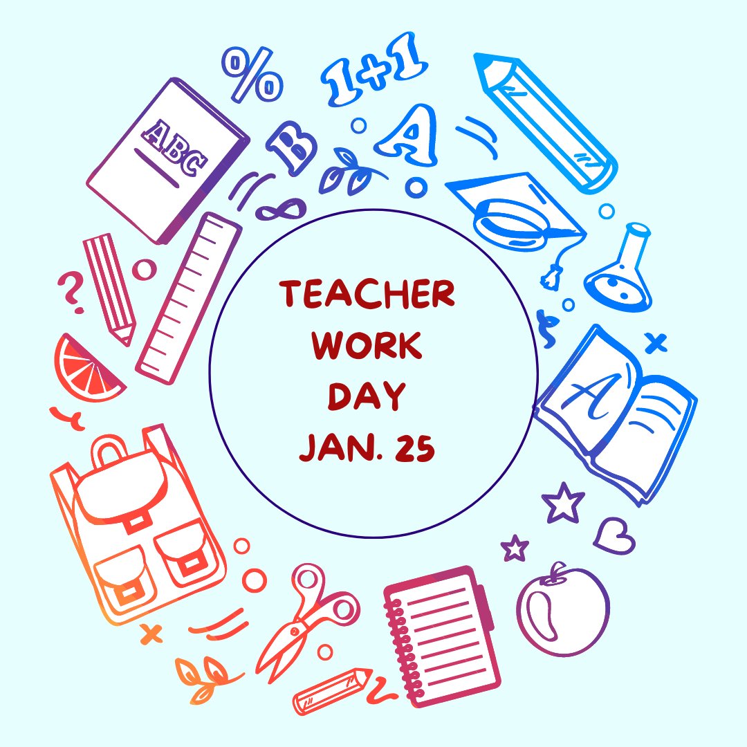 Tomorrow is a teacher work day! @aghoulihan <a href="/UCPSNC/">Union County Public Schools</a>