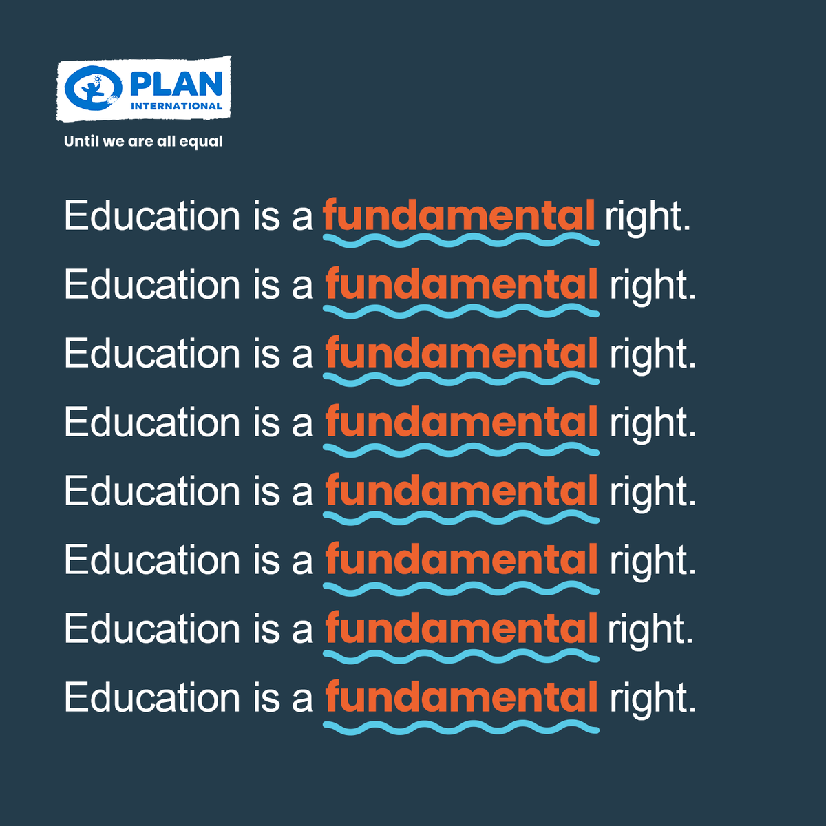 #Education 📚 is a fundamental right; however, 224 million children and youths around the world are out of school. This is why Plan supports them in advocating for the education they deserve. Learn more at Plancanada.ca