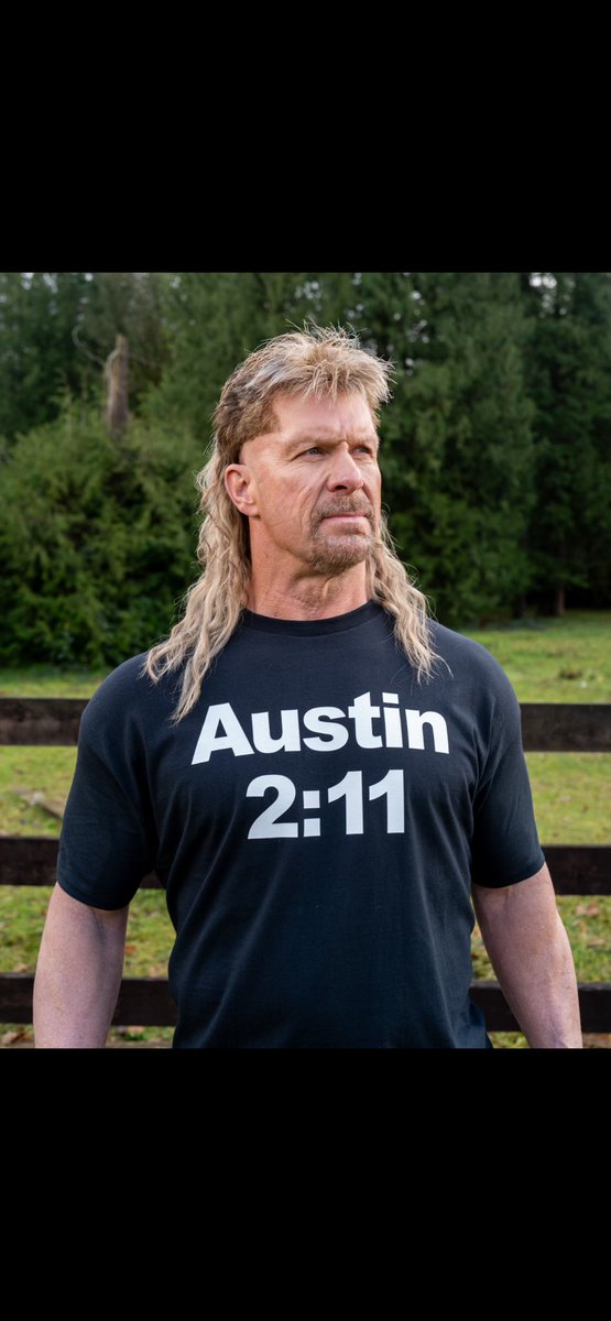 Notice anything different? Yep. It’s the shirt… #BigGame #SB58 #Mullet #SteveAustin #Kawasaki #GoodTimes