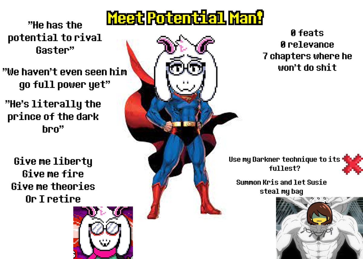 chompsreal's tweet image. #deltarune