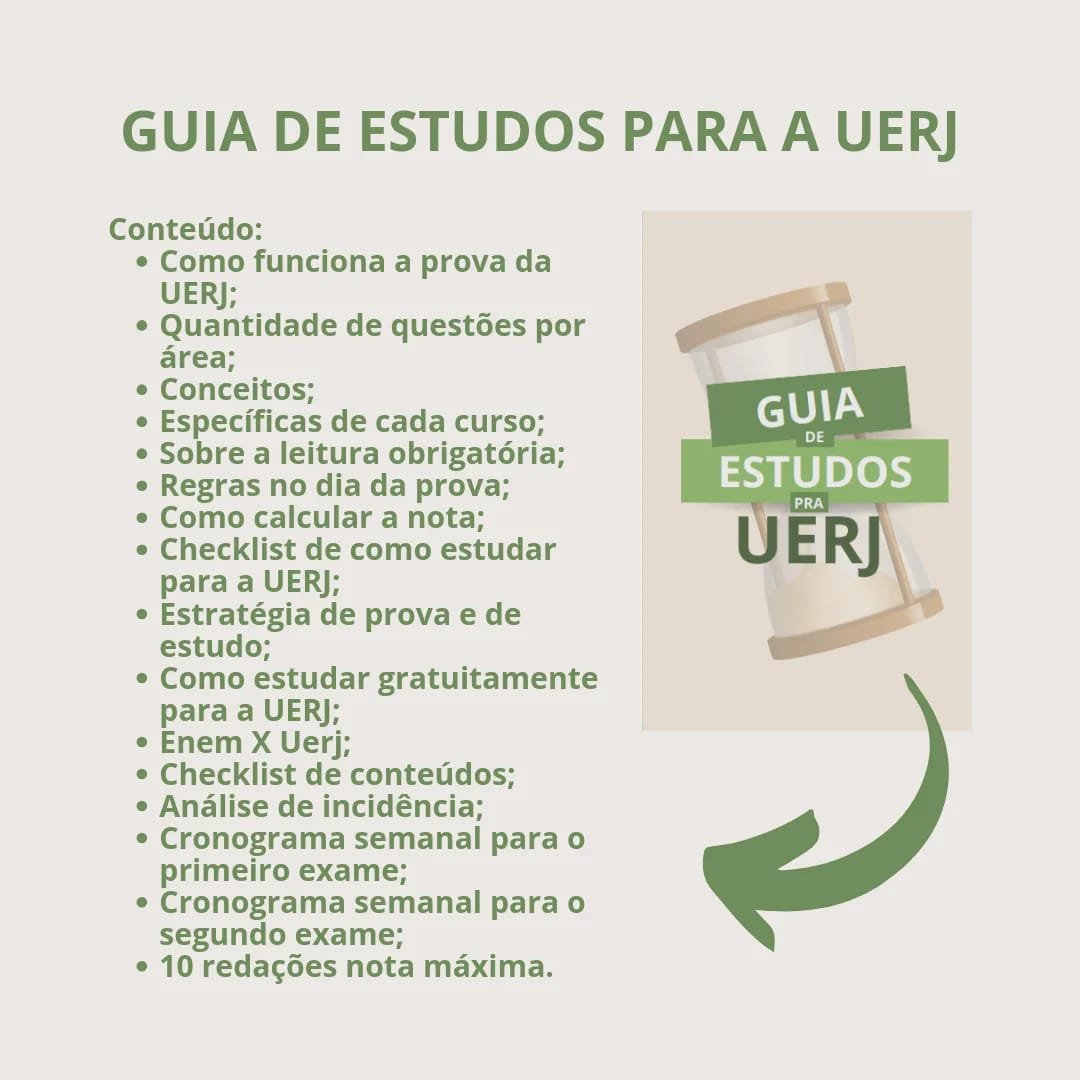 owliamedstudy's tweet image. Conheça o guia de estudos para o vestibular da UERJ:
Valor: R$29,90

Qualquer dúvida, estou à disposição! 
Todos os documentos se encontram organizados no drive!

#studytwt #uerj