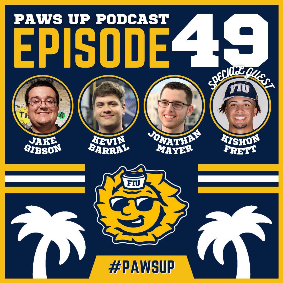 To the field we go! 😸

Catch Episode 49 of the Paws Up Podcast at 8pm, featuring <a href="/kishfrett/">Kishon Frett✝️</a> of <a href="/FIUBaseball/">FIU Baseball</a>!

#FIU | #Panthers | #PawsUp