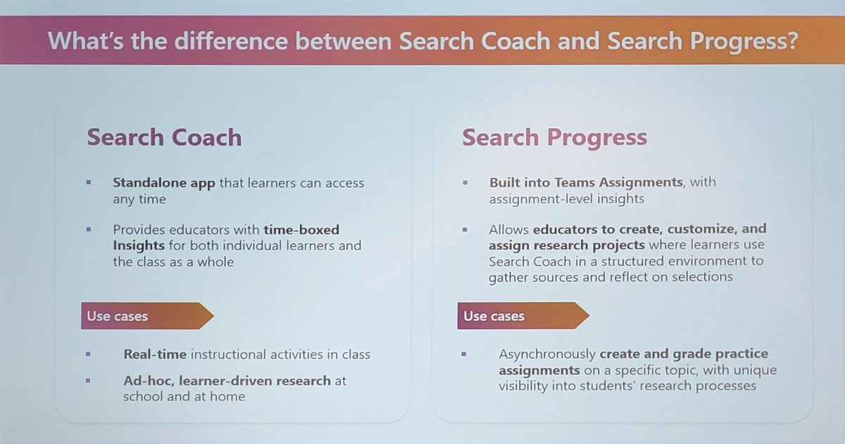 Using #AI power in @MicrosoftEDU with @DarrenClayEDU Getting students started with Search Coach & Progress #BuildingLiteracy #IAmNCCE