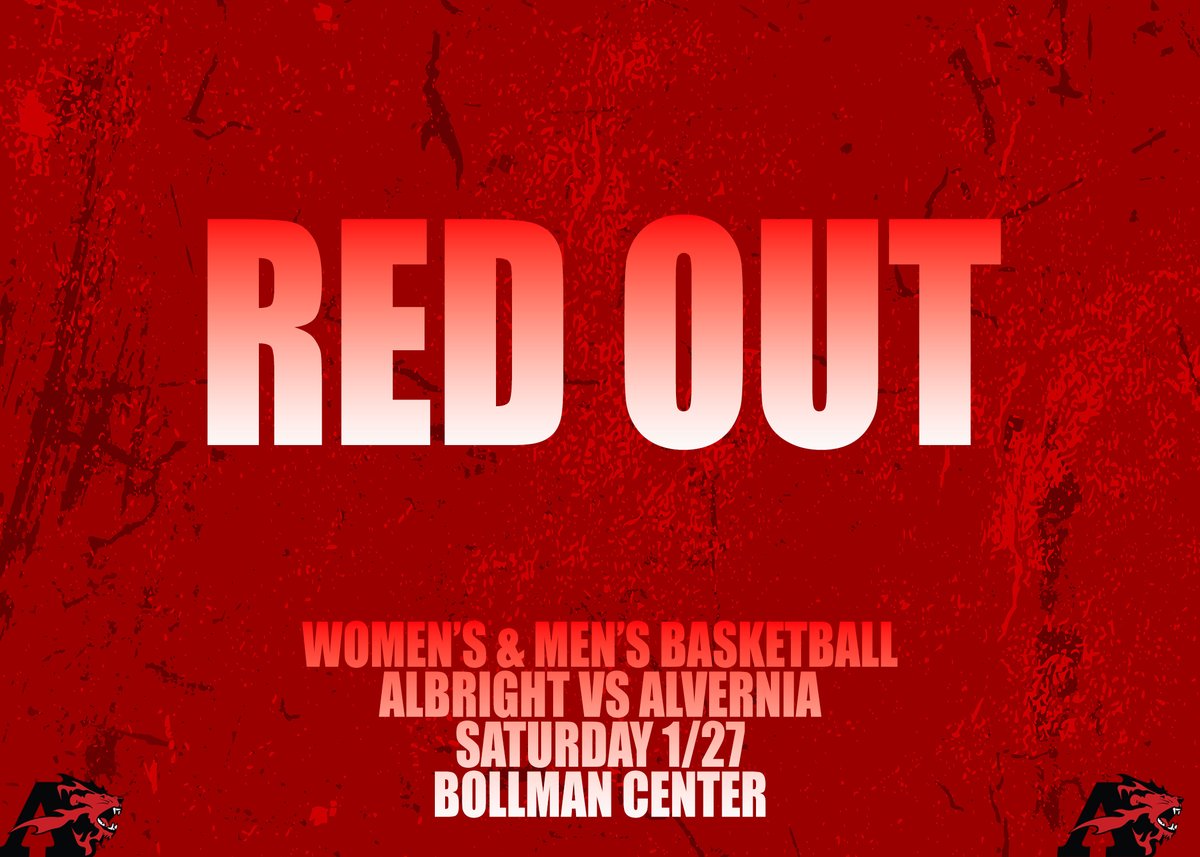 🚨 RED OUT 🚨   

Attention fans and students. Saturday's home women's and men's basketball double header is a RED OUT 🔴  

Wear Red to both games and cheer on the Lions ❗ 

T-shirts will be given out FOR FREE at halftime of the women's game.