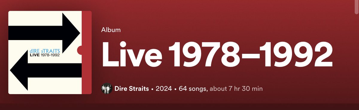 Jordan Hoffman on X: Seven-and-a-half hours of new Dire Straits live  material just dropped, including a 13 min and a 12 min Telegraph Road.   / X