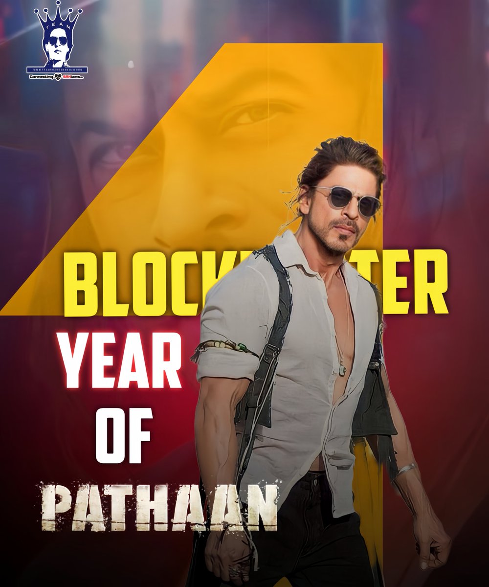 teamsrkfc's tweet photo. The man brought tears to the eyes of lovers and fear to the faces of haters.

The biggest comeback turned out to be a nightmare for the boycott gang, forcing them to shut down upon witnessing Bollywood's success with #Pathaan.

He brought glory back from the gloomy doom days.

@iamsrk = ♥️

Celebrating 1 YEAR OF 1000 CRORE PATHAAN 🔥

#ShahRukhKhan #SRK #1YearOfPathaan