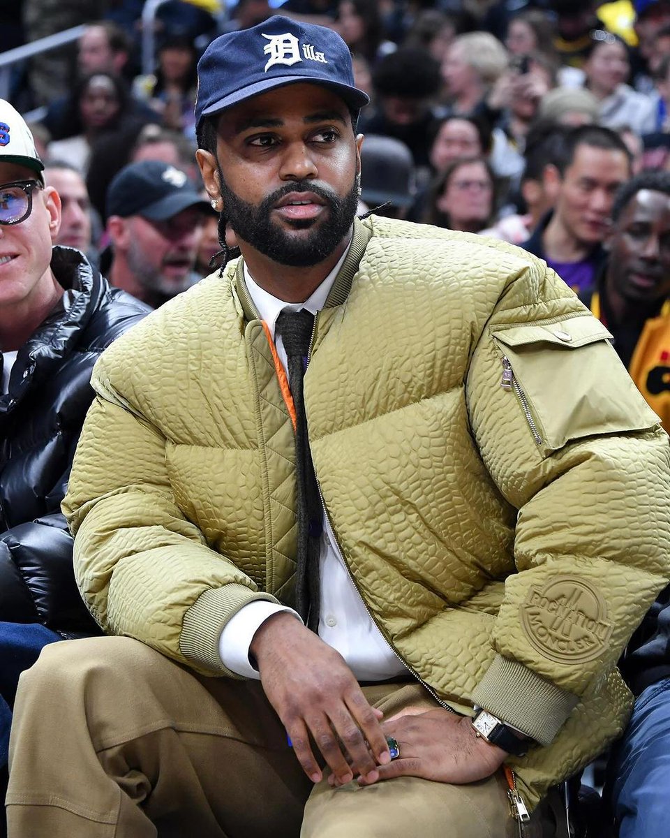 big sean was courtside in LA wearing @moncler's collaboration with roc ...
