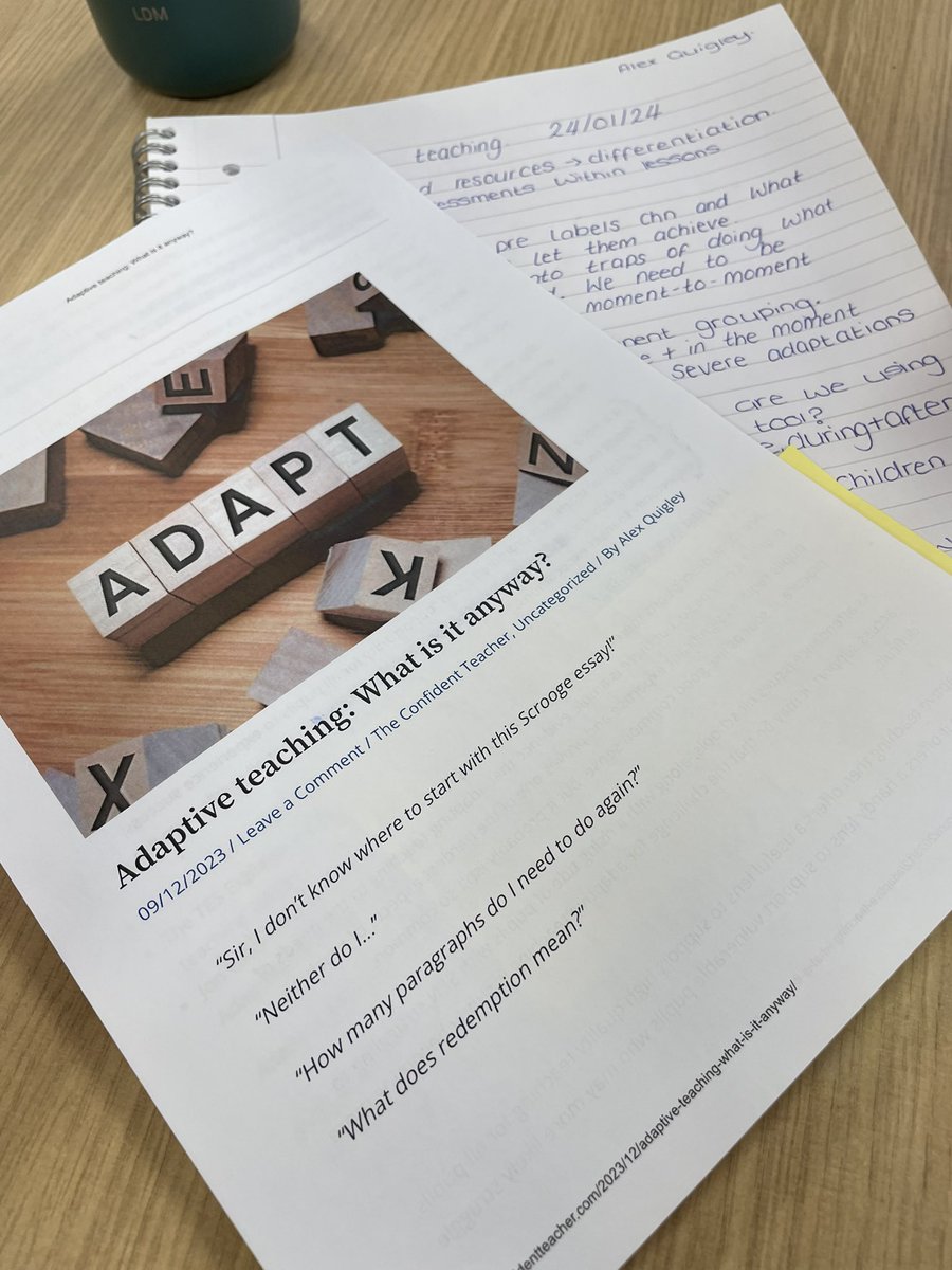 Session 1/3 @Exchangethub for the raising attainment through adaptive teaching CPD! Such a thought provoking day. I can’t wait to start putting things into practice🤩 Thank you @WCommonPS for the opportunity to develop & learn 🥰