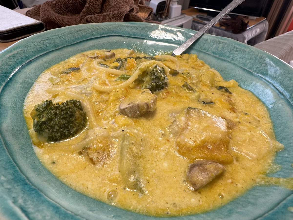 InfiniesP's tweet photo. グラタン作ったつもりがシチューみたいになっちゃった。けど味は👍👍👍
#vegan
#vegetalian
#plantbased 
#菜食料理
#オーガニック https://t.co/LrEgiZRsOu