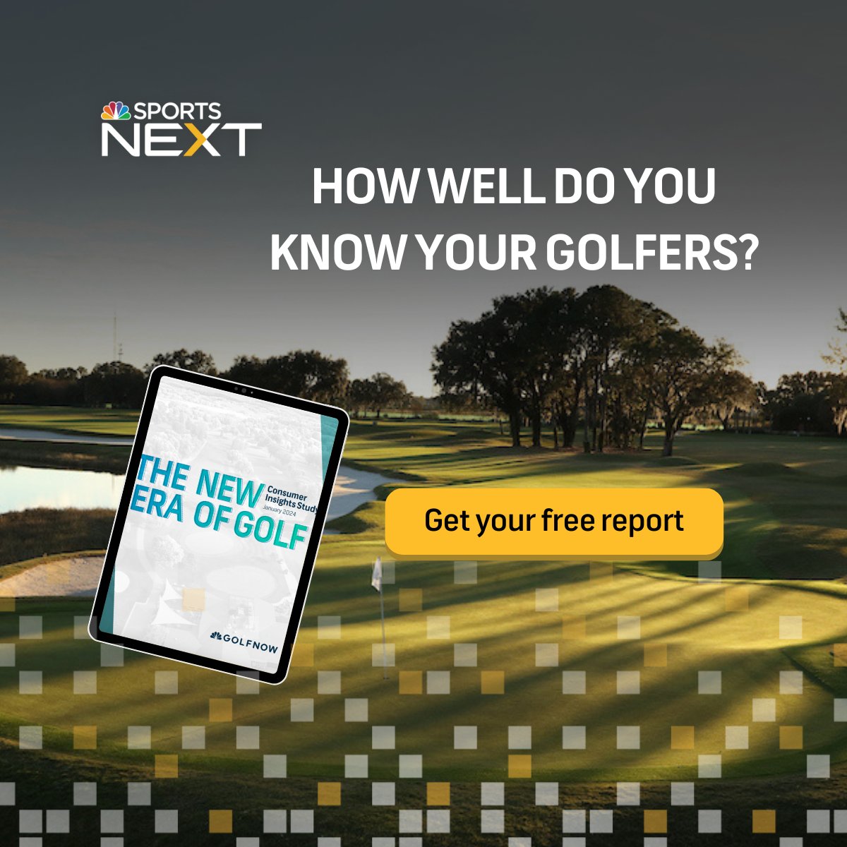 GolfNowBusiness's tweet photo. We surveyed more than 4,000 golfers (20% GolfNow users) from across the U.S. to uncover the attitudes &amp;  behaviors behind the drive in recreational golf's popularity &amp; participation. Get your copy: https://t.co/1hKSeItzbE

#GolfIndustry #NewEraOfGolf #GolfNews https://t.co/MFzGHLPU1w