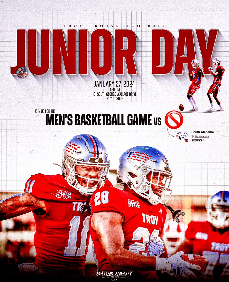 Excited To Be Attending Troy’s Junior Day ⚔️<a href="/CchStew/">LaBrian Stewart</a> <a href="/TroyRecruiting/">Troy Football Recruiting ⚔️</a> <a href="/Coach_Carbine/">Caleb Carbine</a> @CalebDavis_TROY @Bama2A_Football
