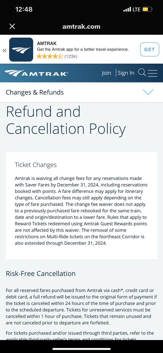 aileenwang's tweet photo. @Amtrak Wait. I’m confused, your site says you’re waiving all saver fare fees until Dec 2024? https://t.co/1WKsurUrJS